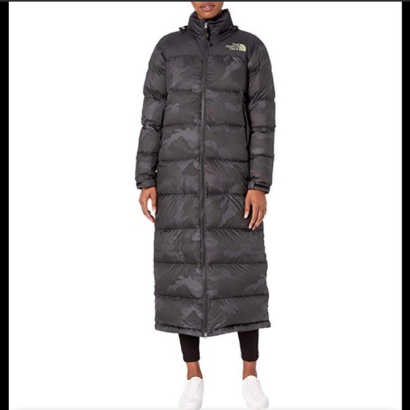 The North Face Jackets & Blazers - The North Face Nuptse Camo Long Jacket small